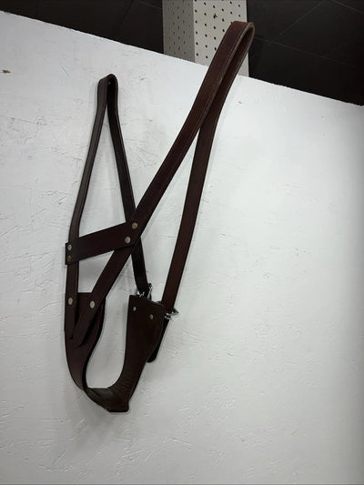 New Tough 1 Brown Leather Comfort Cribbing Collar #52-2500L W-54