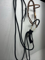 New Royal King Black Bit less Bridle #45-296-31-0 W-1