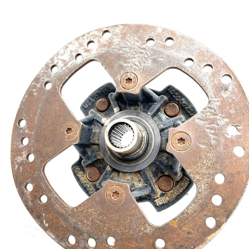 2002 Bombardier Quest 500 OEM Wheel Hub W/Rotor 705500634 AB14