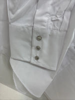 New Men’s ELY Cattleman White Long Sleeve Pearl Snap 17.5 X 35 XL CC-10