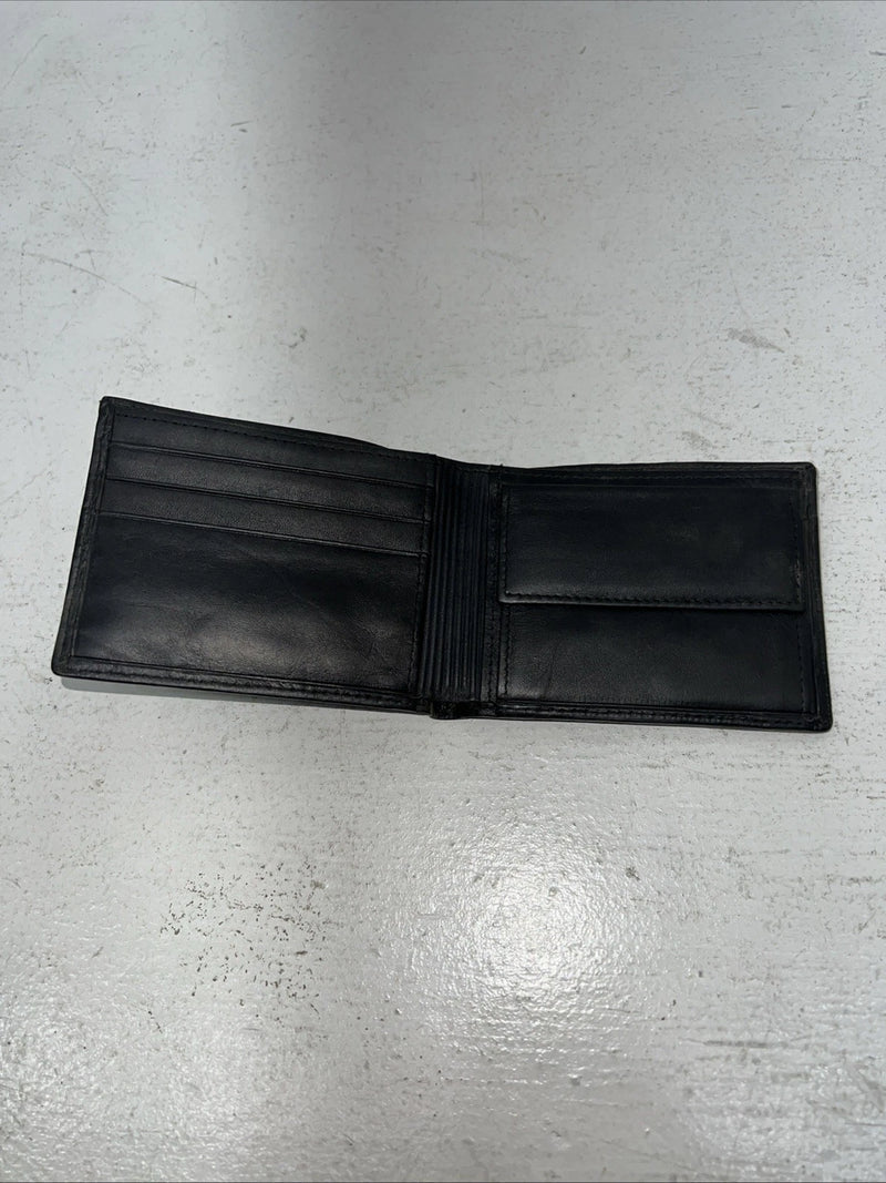 New Black Leather Men’s Wallet P-502