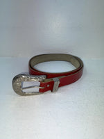 New Red Genuine Leather 40” Belt Z-84
