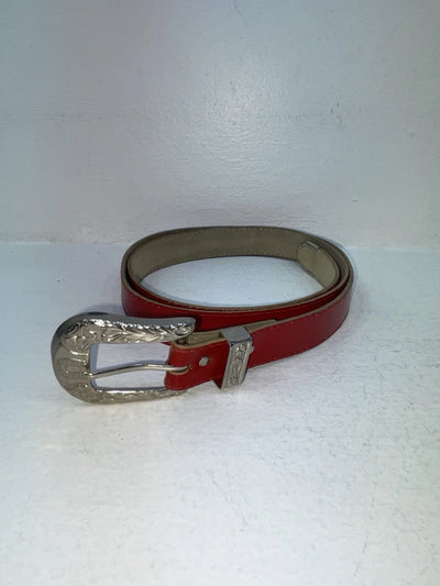 New Red Genuine Leather 40” Belt Z-84
