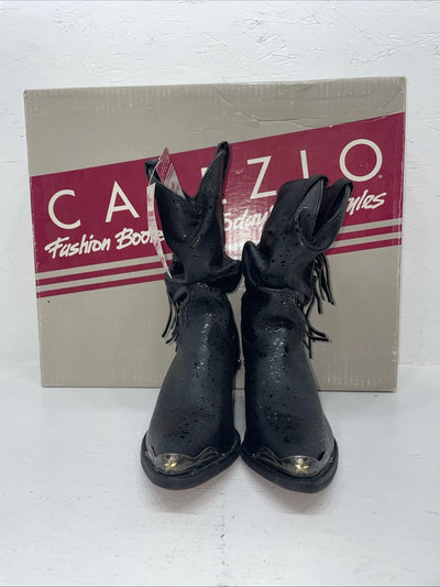 New Women’s Black Capezio Cowboy Boots. L 480 5 M. 2-40