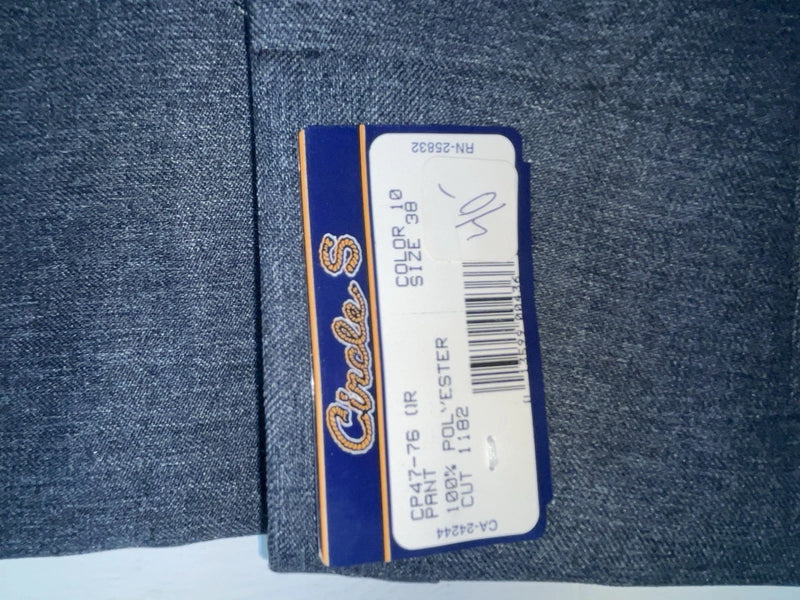 New Vintage Blue Circle S Polyester Pants #CP4776 SS-31