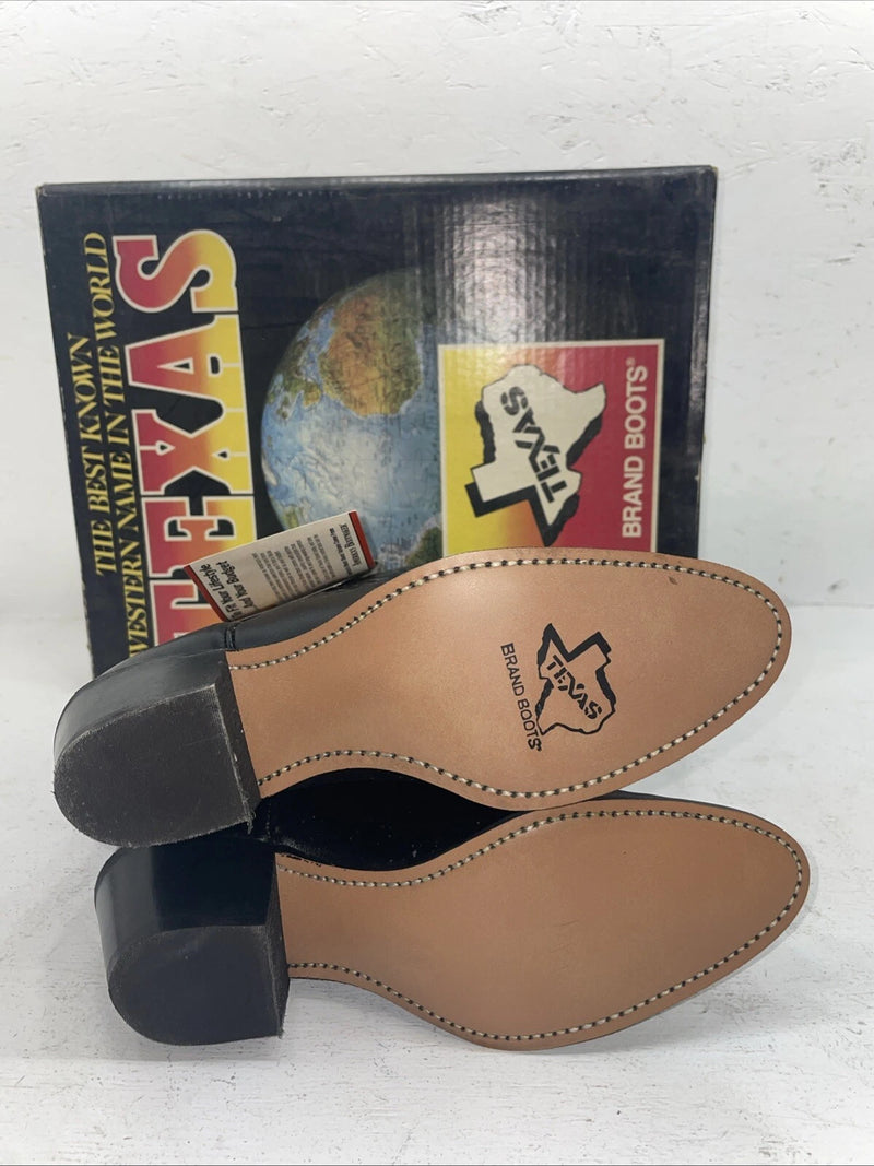 New Women’s Black Texas Brand Cowboy Boots. 4970 7 M. 18-95