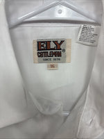 New Boys ELY Cattleman White Long Sleeve Pearl Snap Size 16 KK-46