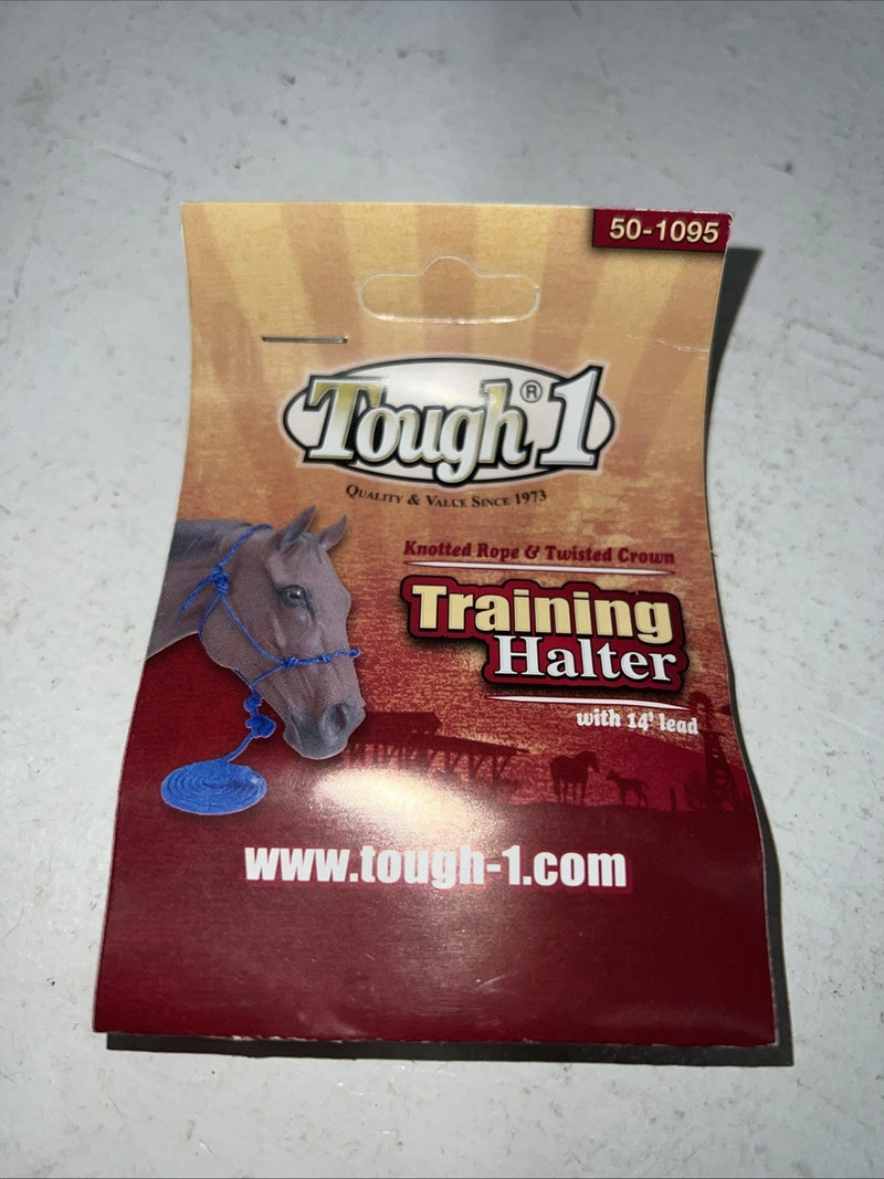 New Tough 1 Blue Training Halter And Lead Rope #50-1095 G-503