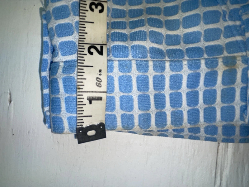 New Vintage Blue Checkered Lee Polyester Pants #2652644 VV-91