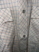 New Men’s Red Plaid Dickson-Jenkins Long Sleeve Pearl Snap Shirt. 15.5x34 M P-76
