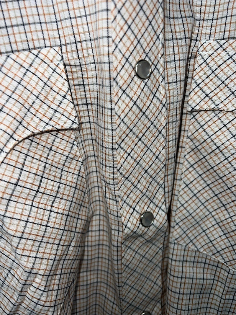New Men’s Red Plaid Dickson-Jenkins Long Sleeve Pearl Snap Shirt. 15.5x34 M P-76