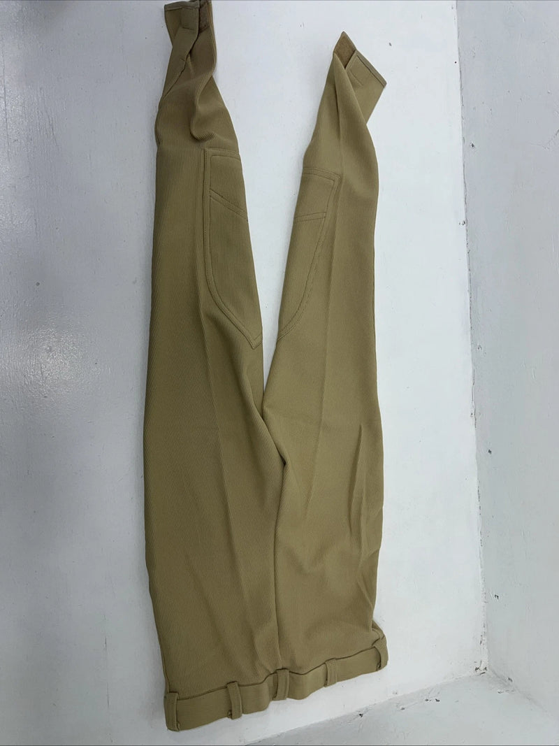 Now Women’s ABETTA Tan English Breeches w Knee Patch. 24 L C-37