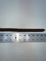 New Brown Genuine Leather Braided 38” Belt Z-145