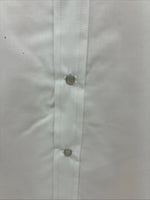 New Men’s ELY Cattleman White Long Sleeve Pearl Snap 16.5 X 34 Large AA-39