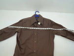 New Women’s Brown Panhandle Slim Long Sleeve Button Up Shirt #3334 3B-89