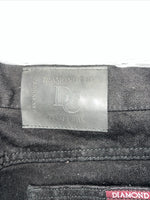 New Women’s Black Diamond Cut Denim Jeans. 13/14x36 M-12