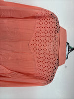 New Women’s Cumberland Pink Designed Long Sleeve Pearl Snap XL II-7