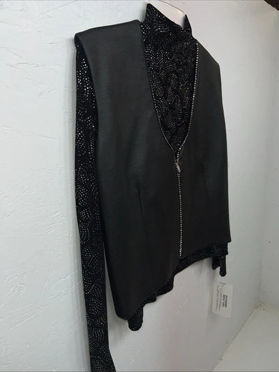 New Women’s 1849 Authentic Ranchwear Black Show Shirt Jacket Small #3552 UU-2