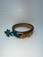 New Blue Genuine Leather Wrangler 32” Belt #528006 Z-170