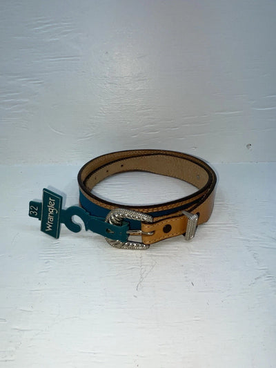New Blue Genuine Leather Wrangler 32” Belt #528006 Z-170