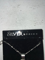New Women’s Silver Strike Copper Cross Chain Necklace. N141 A-67