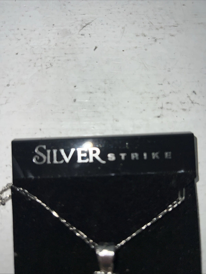 New Women’s Silver Strike Copper Cross Chain Necklace. N141 A-67