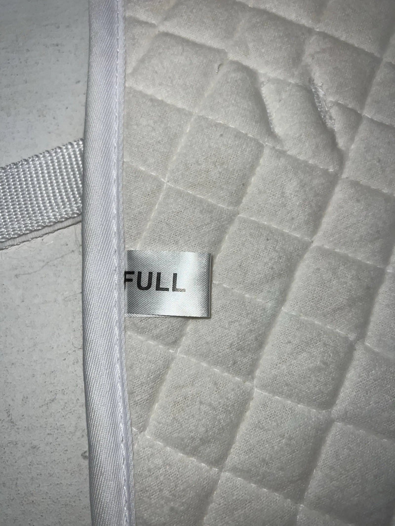 New International White English All Purpose Saddle Pad Full #158553 MM-600