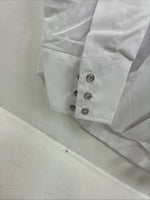 New Women’s Champion Western White Design Long Sleeve Pearl Snap 16 MM-42