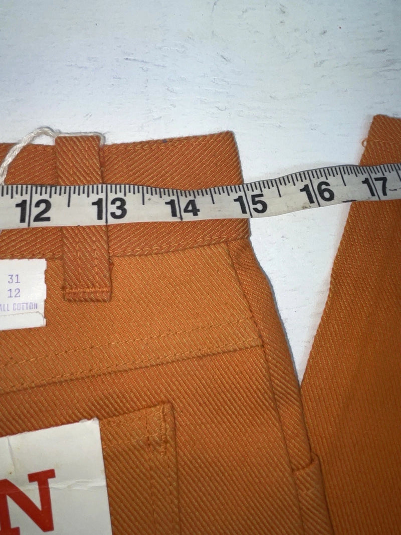 New Vintage Orange Western Girl Denim Pants #31 VV-21