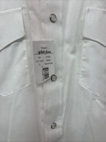 New Men’s White Horse White Purple Long Sleeve Pearl Snap Large MM-34