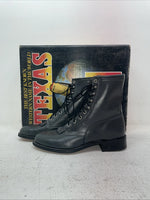 New Men’s Gray Lace Up Texas Brand Cowboy Boots. 8852 9 E E. 3-35