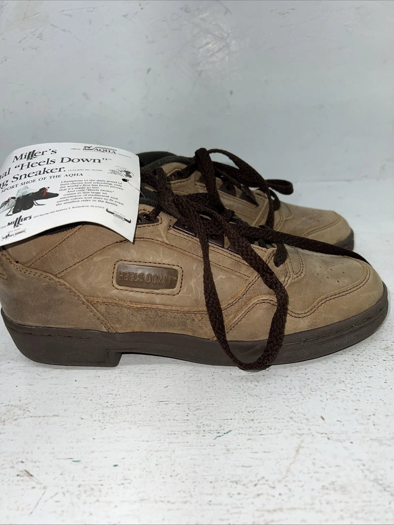 New Woman Tan Lace Up Heels Down Shoe Boots. 2528-3 7.5 7 1/2. 17-37 