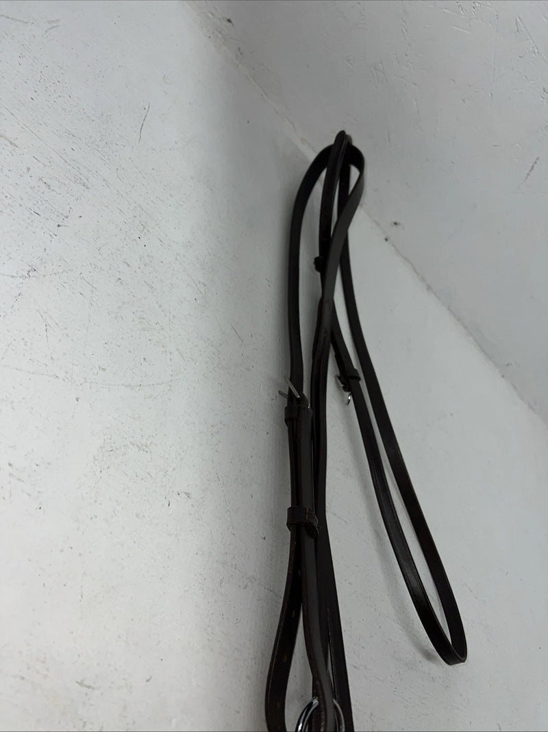 New Silver Fox Brown Leather Run Flat Standing Martingale #20-1516-0-0 BB-42