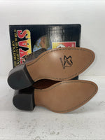 New Men’s Brown Texas Brand Cowboy Boots. 5101 10.5 10 1/2 D. 7-83