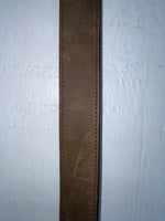 New Brown Genuine Leather 3D Pendent And Weaved 28” Belt #3502 JJ-57