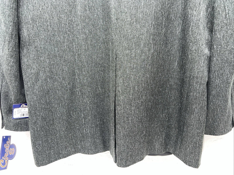 New Men’s Circle S Grey Suit Jacket 48L #24244 Y-608
