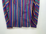 New Women’s Color Striped H Bar C Long Sleeve Button Up Shirt #20119 3B-38
