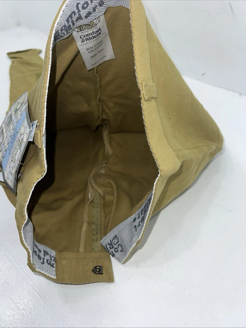 New Women’s Tan Tough 1 Comfort Riders English Breeches. 30-L  A-155