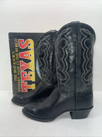 New Men’s Black Texas Brand Cowboy Boots. 5300 10 E E. 7-121