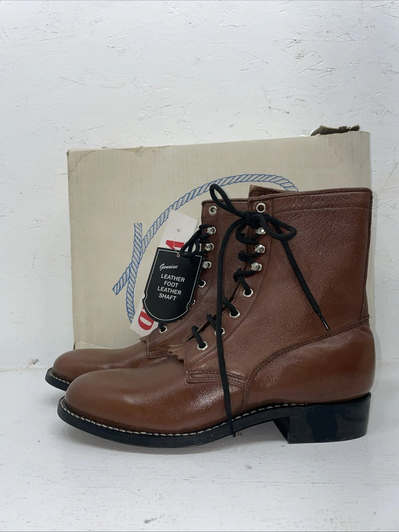 New Women’s Brown A Jama Product Cowboy Boots. 51176 7. 18-124