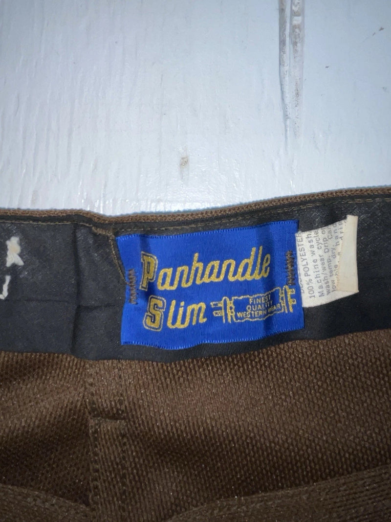 New Vintage Brown Panhandle Slim Polyester Pants #8812 SS-16