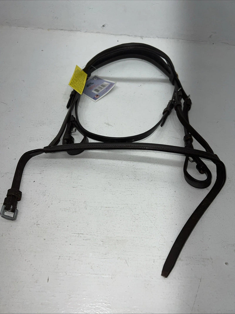 New Silver Fox Brown Pony Snaffle Bridle #20-8558-7 BB-15