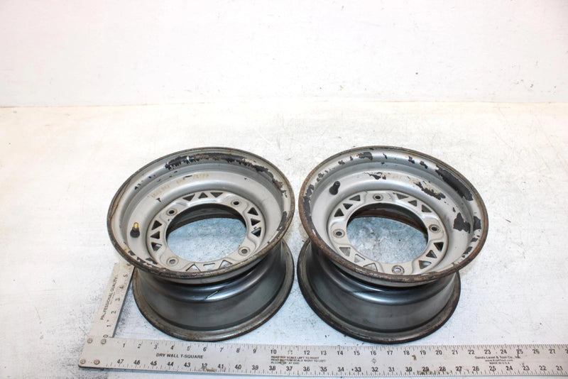 1993 Polaris 250 Oem 10x6 Front Wheel Rim Pair 1520175-486 AP182