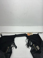 New Black 1849 Authentic Ranchwear Show Chaps Adjustable Waist 30” N-47