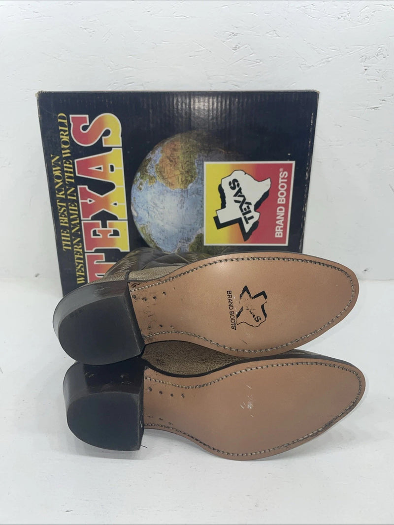 New Men’s Brown Texas Brand Cowboy Boots. 5041 8 D. 1-130