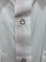 New Men’s White Horse Simple White Western Short Sleeve Pearl Snap XL T-12