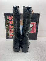 New Men’s Black Texas Brand Cowboy Boots. 6810 9.5 9 1/2 D. 4-67
