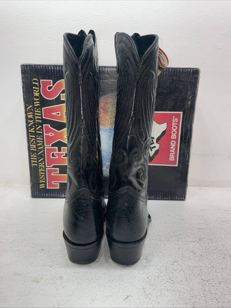 New Men’s Black Texas Brand Cowboy Boots. 6810 9.5 9 1/2 D. 4-67