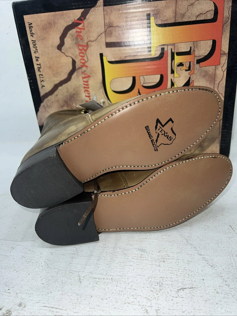 New Women’s Brown Lace Up Cowboy Boots. 4474 7.5 7 1/2 M. 17-64