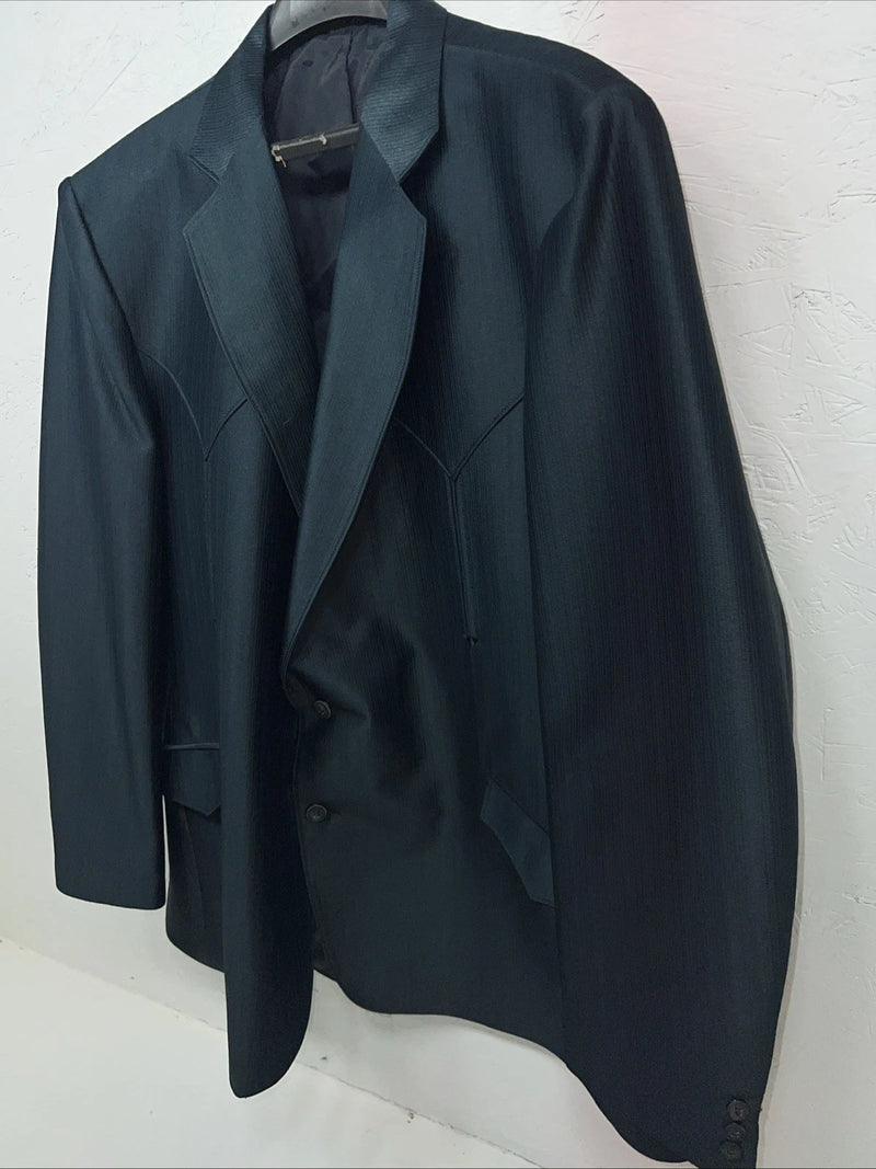 New Men’s Mesquite Blue Suit Jacket 54R #6103 Y-606